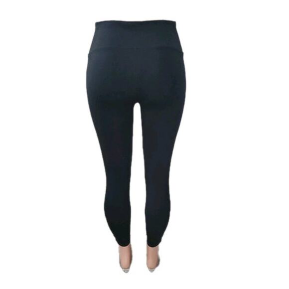 Spanx‎ Ponte Ankle Leggings Women's Size Medium Petite Black Slimming Shaping - Picture 7 of 13